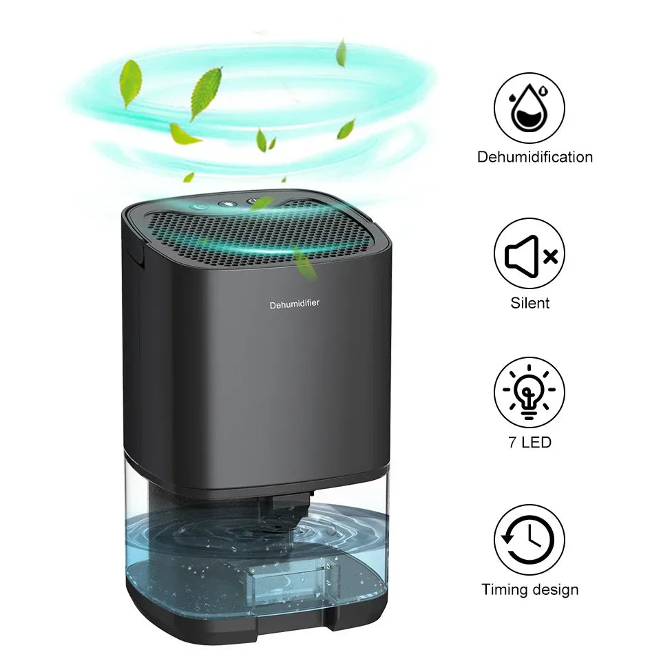 Aveline 2-in-1 Raumentfeuchter mit Luftfilter für saubere Raumluft und sanftes Nachtlicht im Wohnbereich.