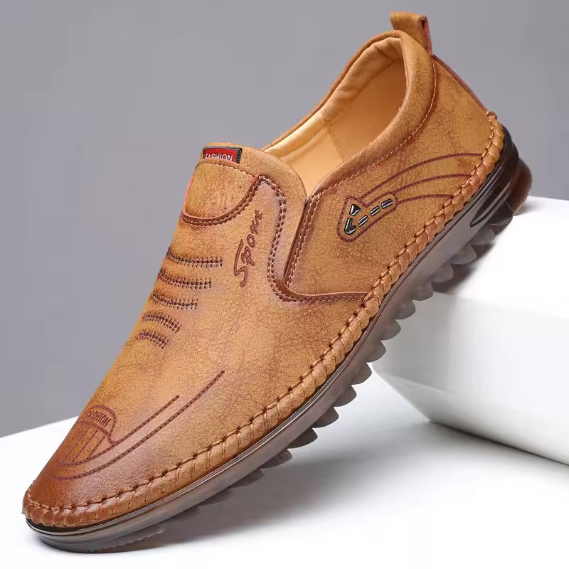 Bequeme Lorenzo Herrenschuhe mit stoßdämpfender Sohle und rutschfester Profil für Sicherheit.