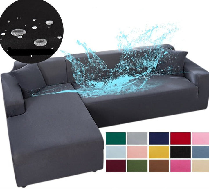 Dehnbarer Sofabezug aus Polyester. Schützt Sofa vor Flecken, Abnutzung. Pflegeleicht, modern, wasserabweisend.