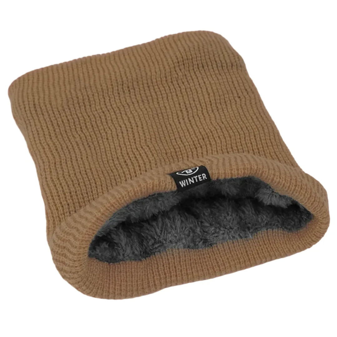 Damen Plüsch Hals- & Gesichtswärmer, einfarbiger Winter-Snood für maximale Wärme an kalten Tagen.