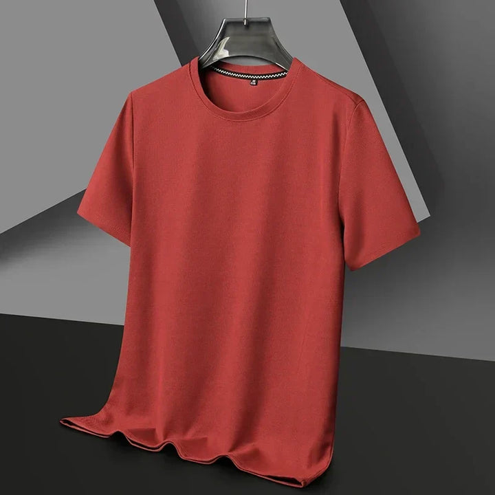 Herren T-Shirt mit Rundhals, Kurzarm, Waffelstruktur. Perfekt für einen lässigen Sommer-Look.
