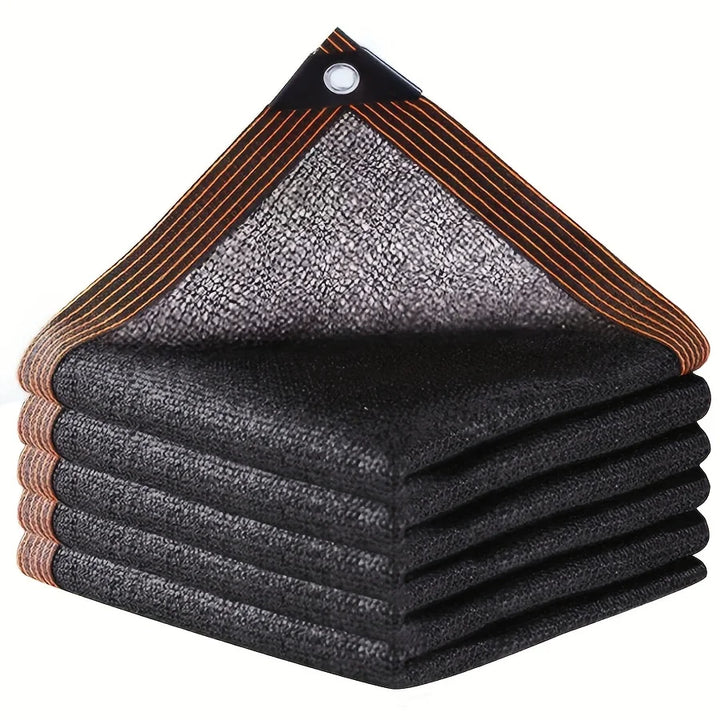 Schwarzes HDPE Schattennetz für Garten & Terrasse, idealer Sonnenschutz und UV-Schutz.