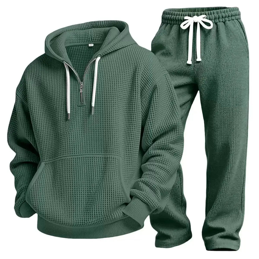 Sportliches Herren Sweatshirt & Jogginghose Set. Komfortable Sportbekleidung für Training, Reisen & Freizeit.