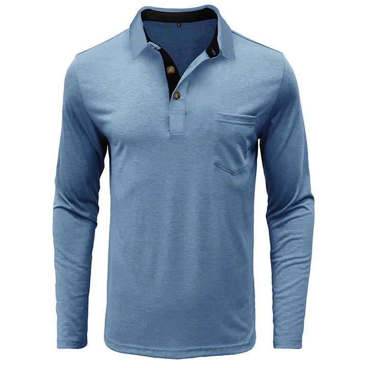 Modisches Herrenshirt, Langarm, Slim Fit, Knopfleiste. Understatement & Eleganz für den Mann.