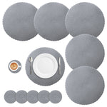 geflochtenes graues Set