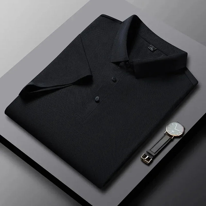 Stilvolles Herren Poloshirt mit Strukturkraft, kurzarm. Komfortables Oberteil in M-4XL für den Herrn.