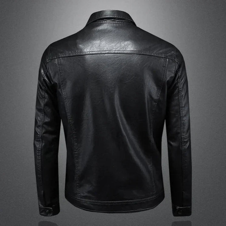 Modische braune Herren Zipjacke im Slim Fit, perfekte Freizeitjacke für den Herbst.