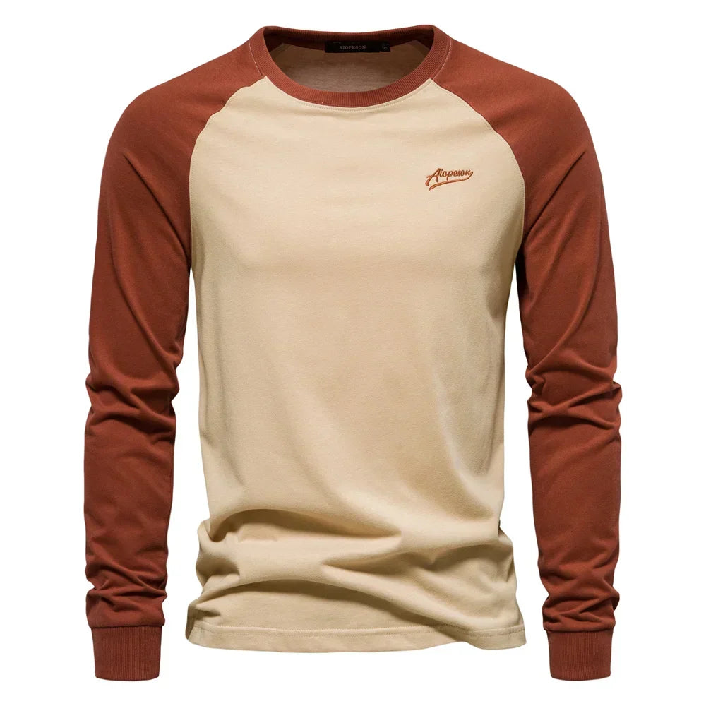 Modernes Herren Langarmshirt Slim Fit in Grau für den Herbst, ideal für vielseitige Casual-Looks und den Alltag.