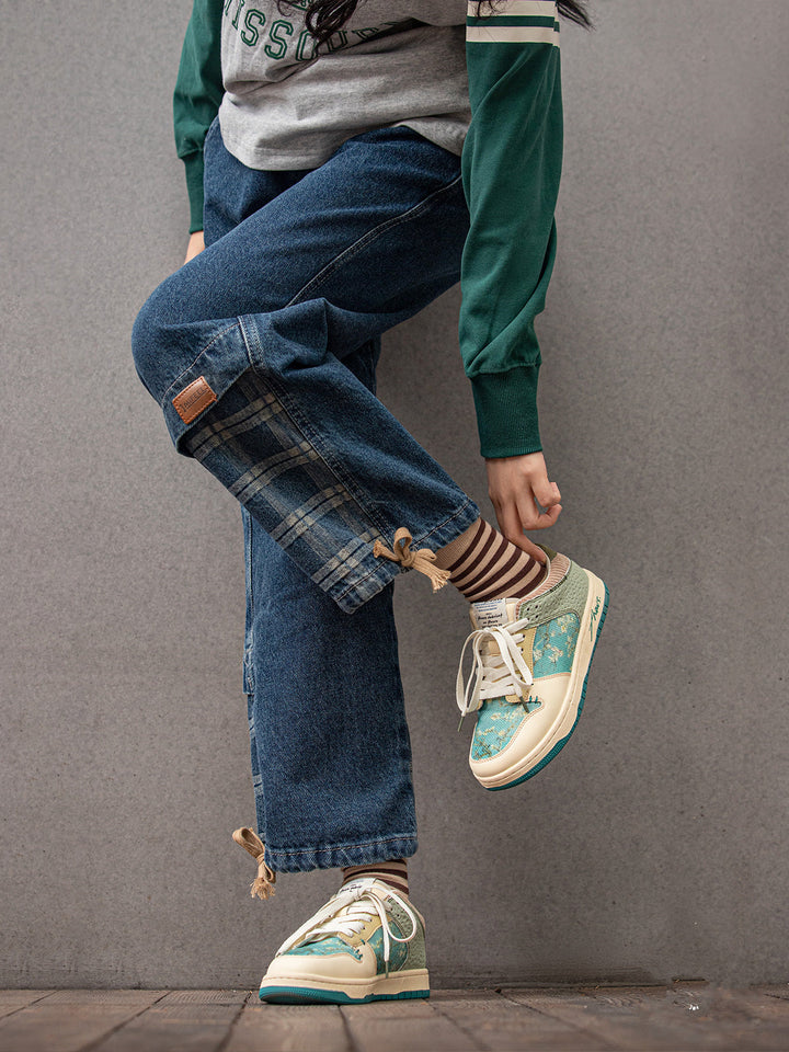 Arta Kunst-Sneaker mit trendigem Mandelblüten-Design, bequeme und stilvolle Wahl für Kunstliebhaber.