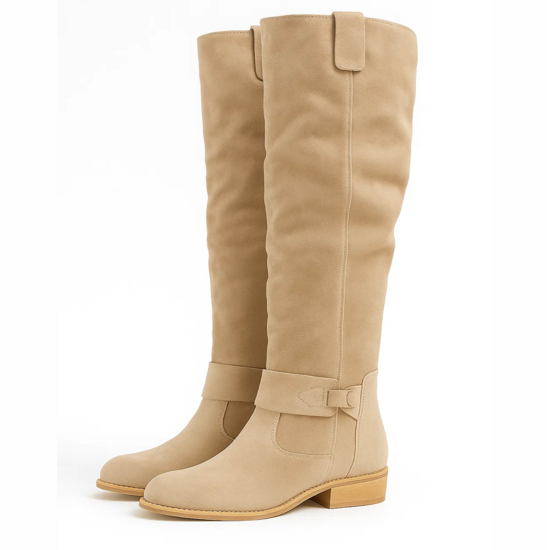 Vielseitige schwarze Damenstiefel, elegant & modisch. Mittelhoher Blockabsatz für optimalen Tragekomfort.