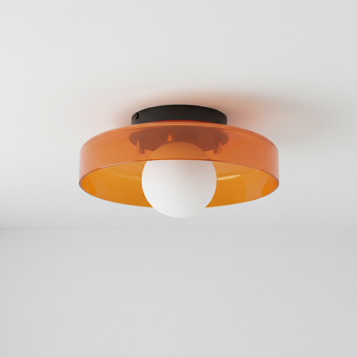 Elegante LED-Deckenleuchte für Wohnzimmer, minimalistisches Design schafft warmes Ambiente.