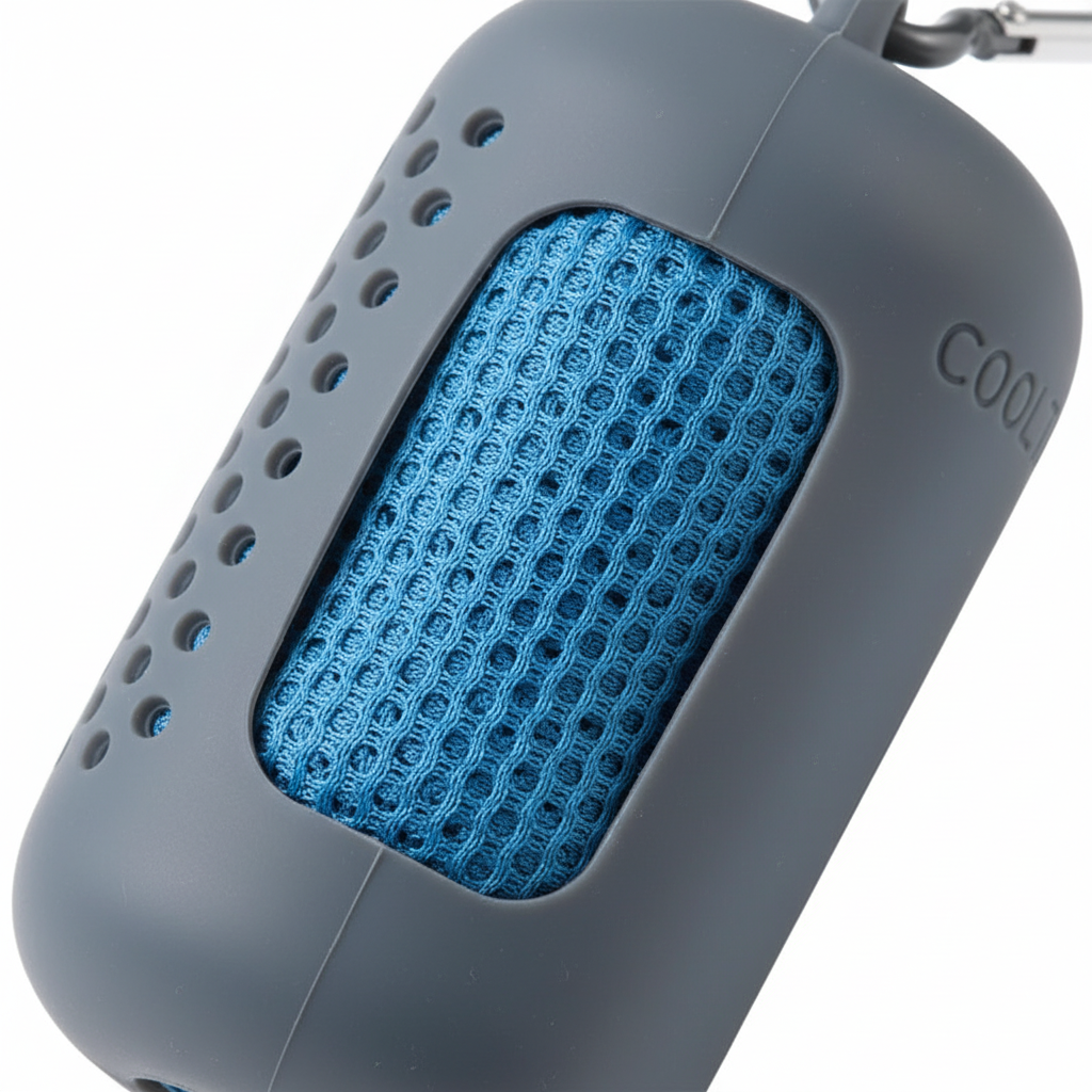 Sportler trocknet sich mit leichtem, schnell trocknendem ActiveTowel nach dem Training im Fitnessstudio.
