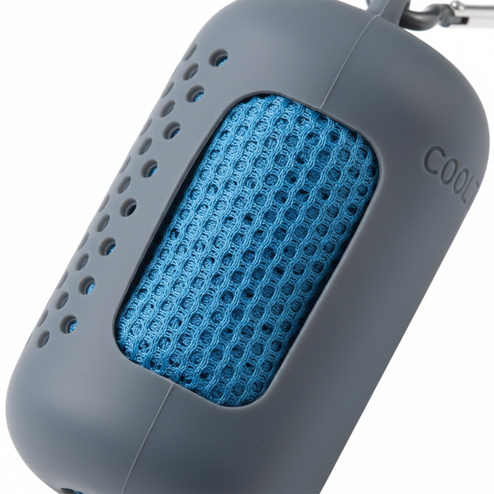 Sportler trocknet sich mit leichtem, schnell trocknendem ActiveTowel nach dem Training im Fitnessstudio.