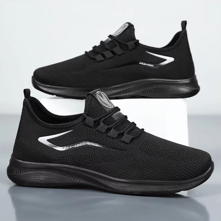Herren orthopädische Slip-On Walkingschuhe für Komfort mit Fußgewölbestütze.