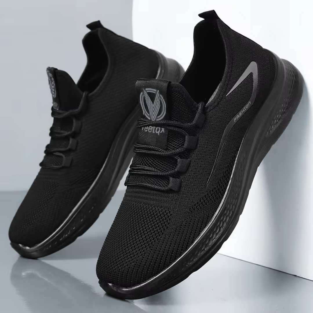 Ansicht der Herren Slip-On Walkingschuhe, orthopädisch, gepolstert, ideal für täglichen Komfort.