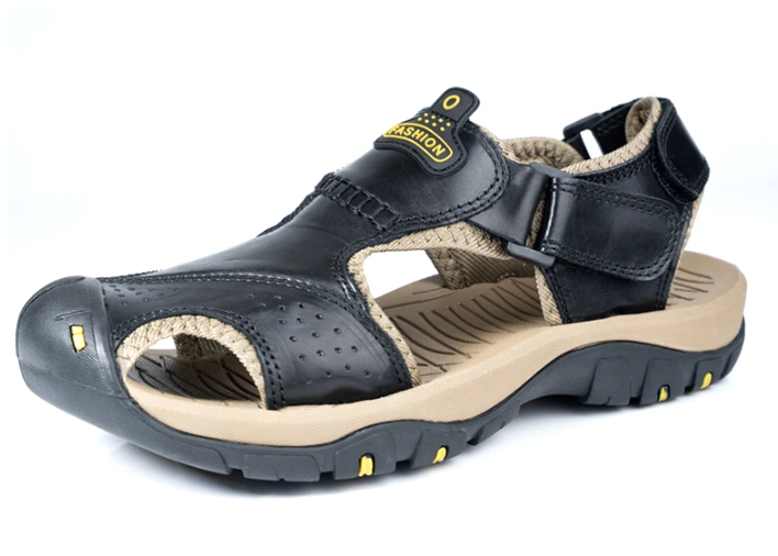 Elegante Herren Freizeitsandalen: gepolstert, rutschfest und ideal für den sommerlichen Look.
