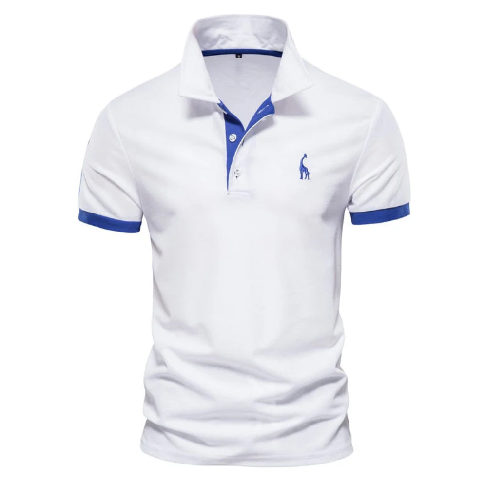Elegantes Herren Poloshirt mit Knopfleiste, perfekt für Frühling & Sommer. Lässiges Business-Casual Oberteil.