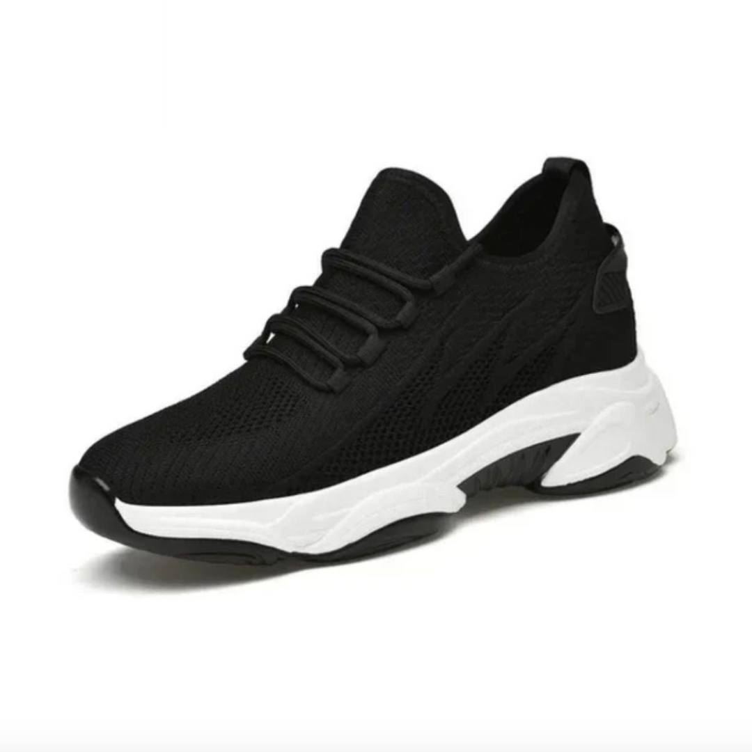 Komfortable Herren Sneaker mit diskreter Höhenzunahme in Grau, ideal für Alltag und besondere Anlässe.