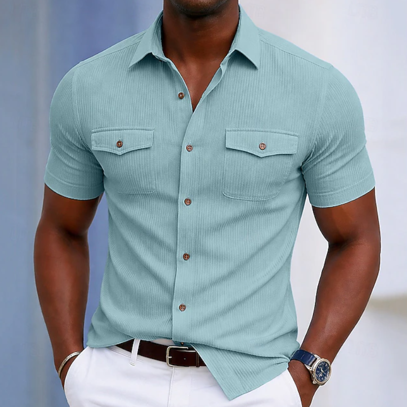 Herren Ripp-Shirt Slim Fit, Langarm, aus komfortablem Material für moderne Smart-Casual Looks.