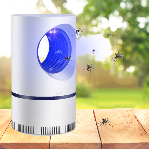 Elektrischer Mückenvertilger Zyntra mit UV-Licht für leise & giftfreie Insektenkontrolle in Haus & Garten.