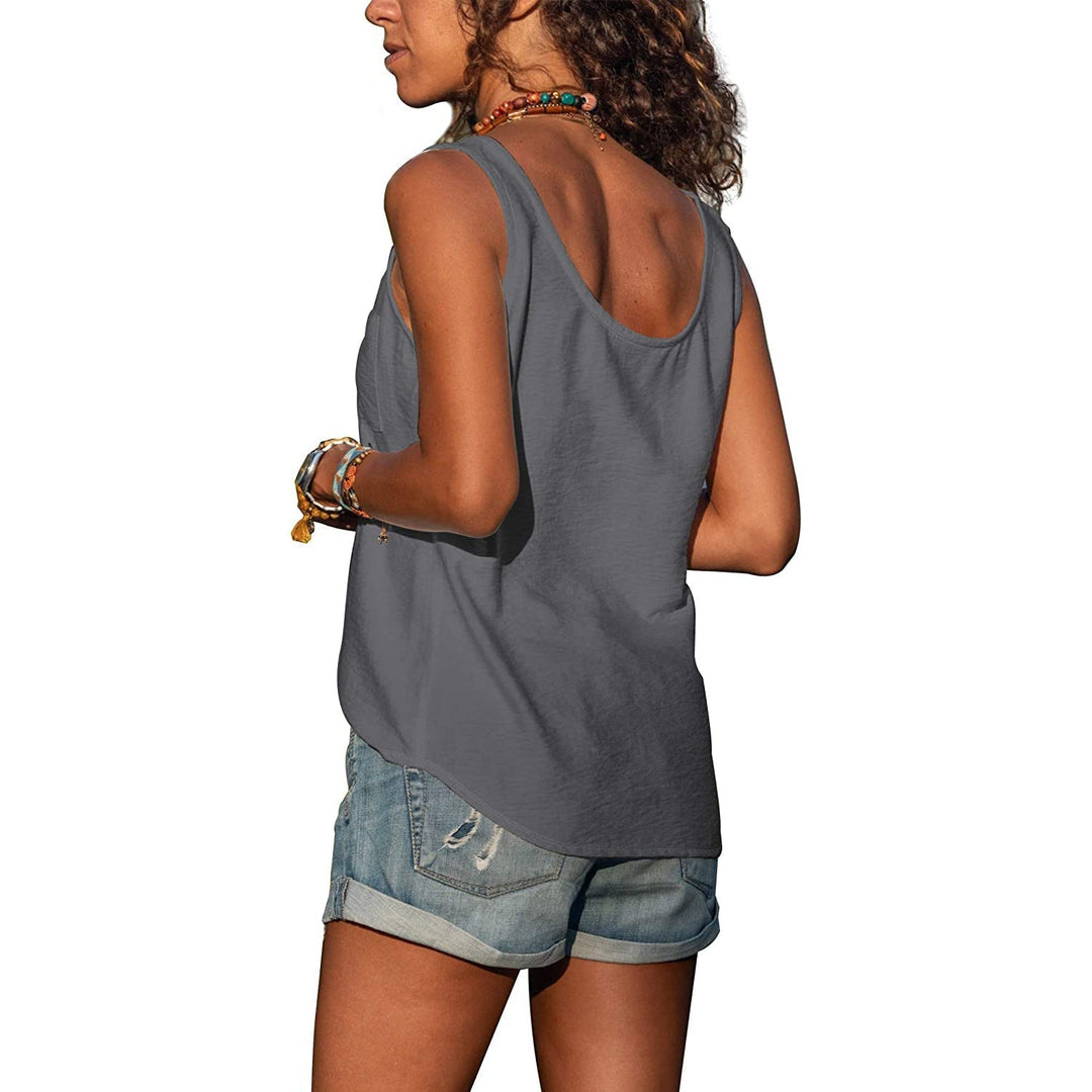 Vielseitiges Damen Tanktop in schlichtem Design, ideal für casual Mode und sommerliche Outfits.