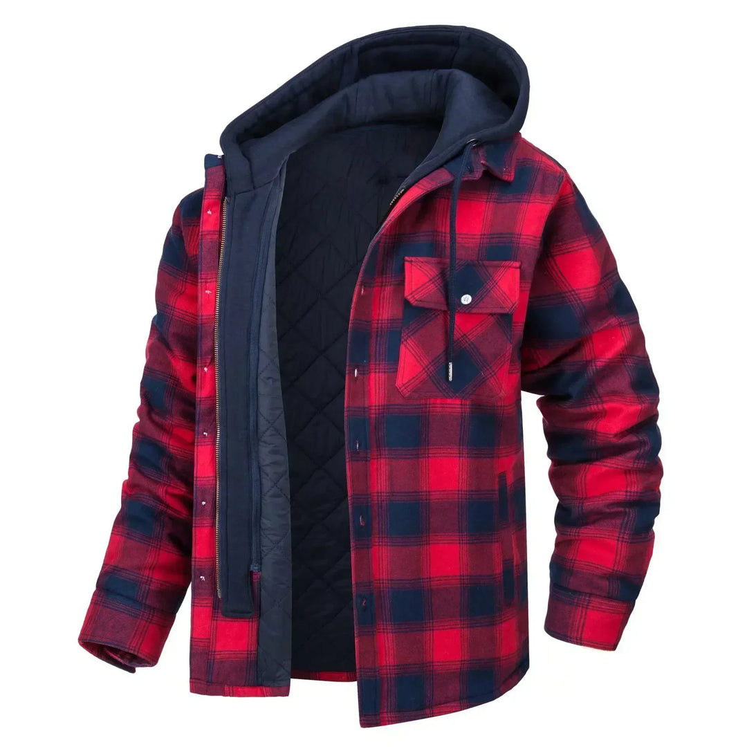 Warme Herren Winterjacke, bequemer Oversize Mantel mit Kapuze. Ideal für kalte Tage & Freizeit.