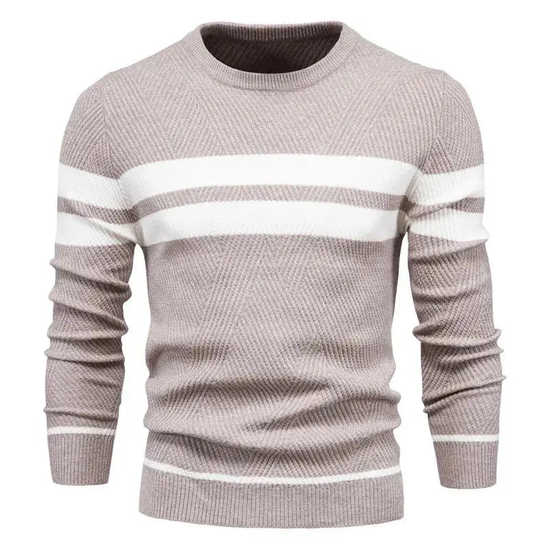 Stilvoller Herren Freizeit Pullover, warmes & vielseitiges Oberteil für Herbst- und Wintermode mit Komfort.