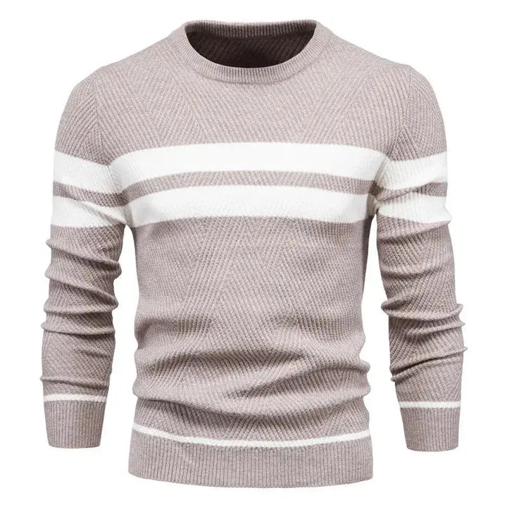Stilvoller Herren Freizeit Pullover, warmes & vielseitiges Oberteil für Herbst- und Wintermode mit Komfort.