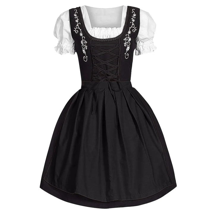 Elegantes Damen Dirndl für Oktoberfest. Traditionelles Trachtenkleid, festliche Damenmode für Volksfeste.