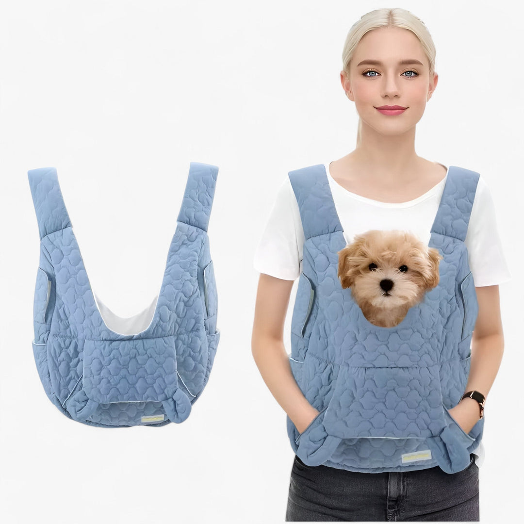 Stilvolle Reisetragetasche für kleine bis mittelgroße Hunde und Katzen, mit Netzfenstern & Schultergurt.