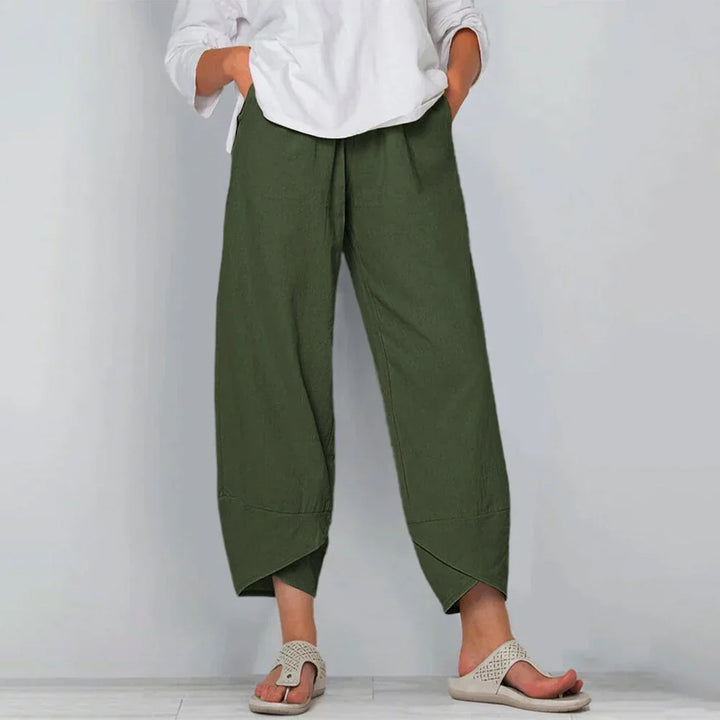 Bequeme Damen Culotte als Freizeithose, hoher Bund & weiter Schnitt, perfekt für entspannte Tage.