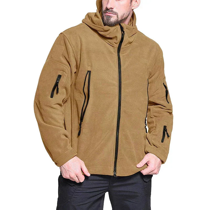 Herren warme Outdoorjacke im taktischen Stil. Ideal für Winter, Kälteschutz und Outdoor-Aktivitäten.