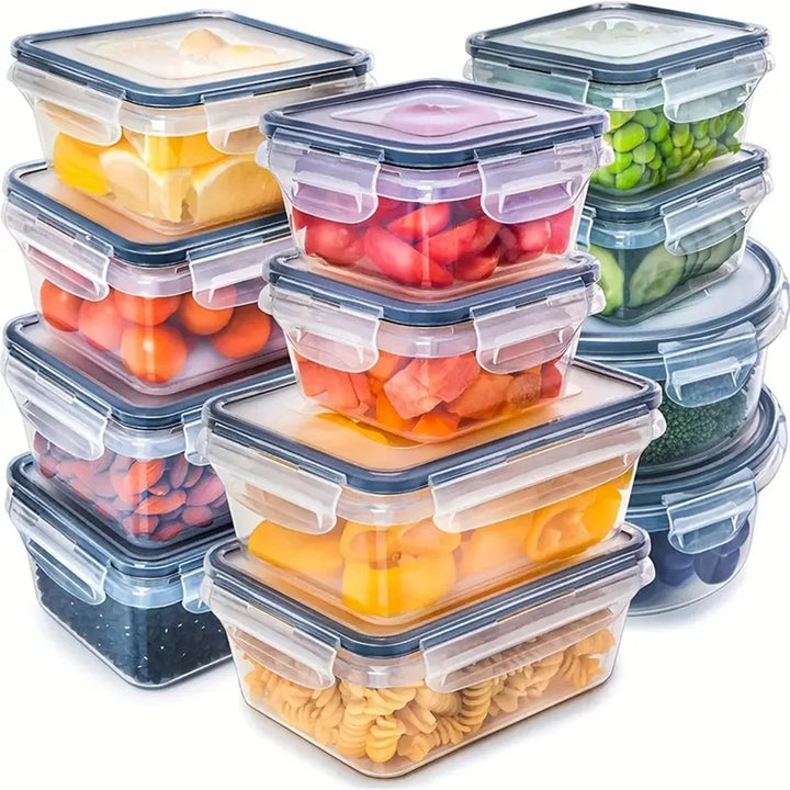 Hochwertiges Lebensmittelbehälter Set, BPA-frei, für frische Vorräte und organisierte Küche.