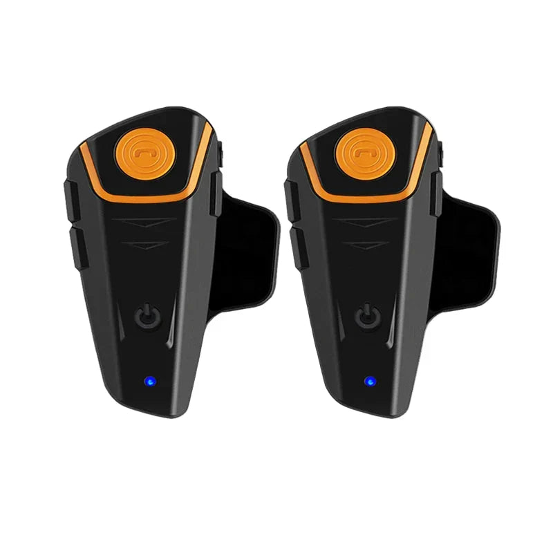 Motorrad Bluetooth Intercom "RoadLink" für Helme, wasserdicht mit FM Radio und klarer Kommunikation.