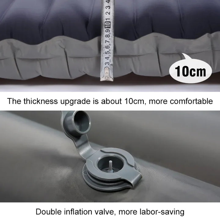Die ultraleichte Eryx Campingmatratze, schnell selbstaufblasend und bereit für jedes Outdoor-Abenteuer.