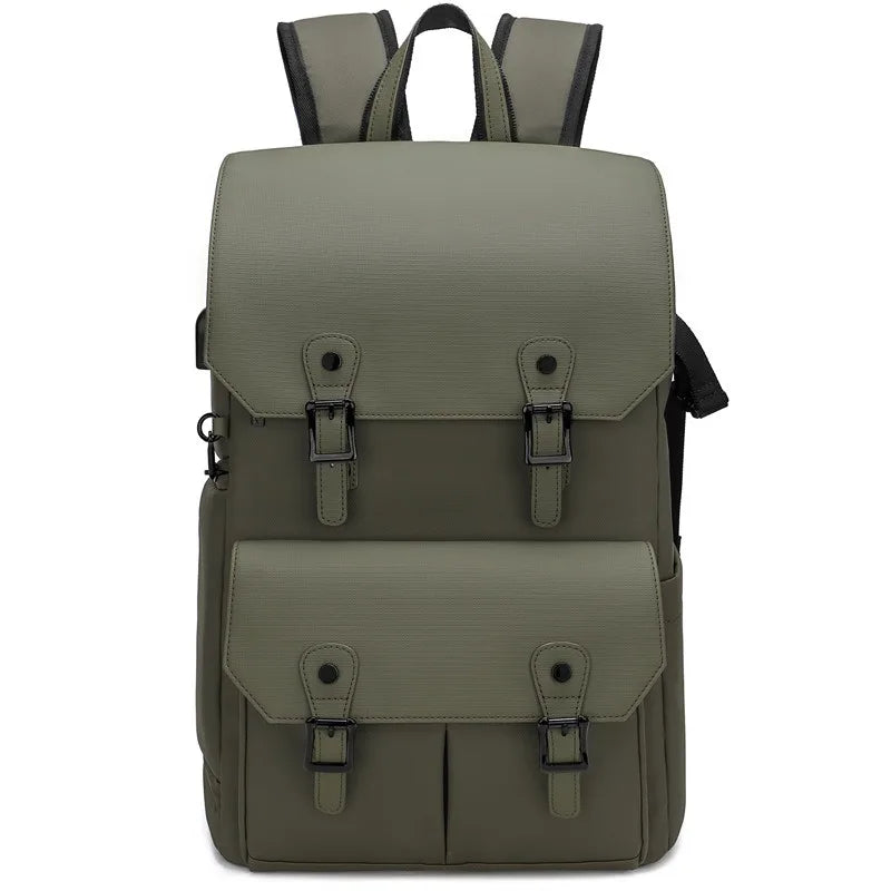Rückenansicht der Arven DSLR Schultertasche mit atmungsaktivem Polster und stabilen Befestigungen.