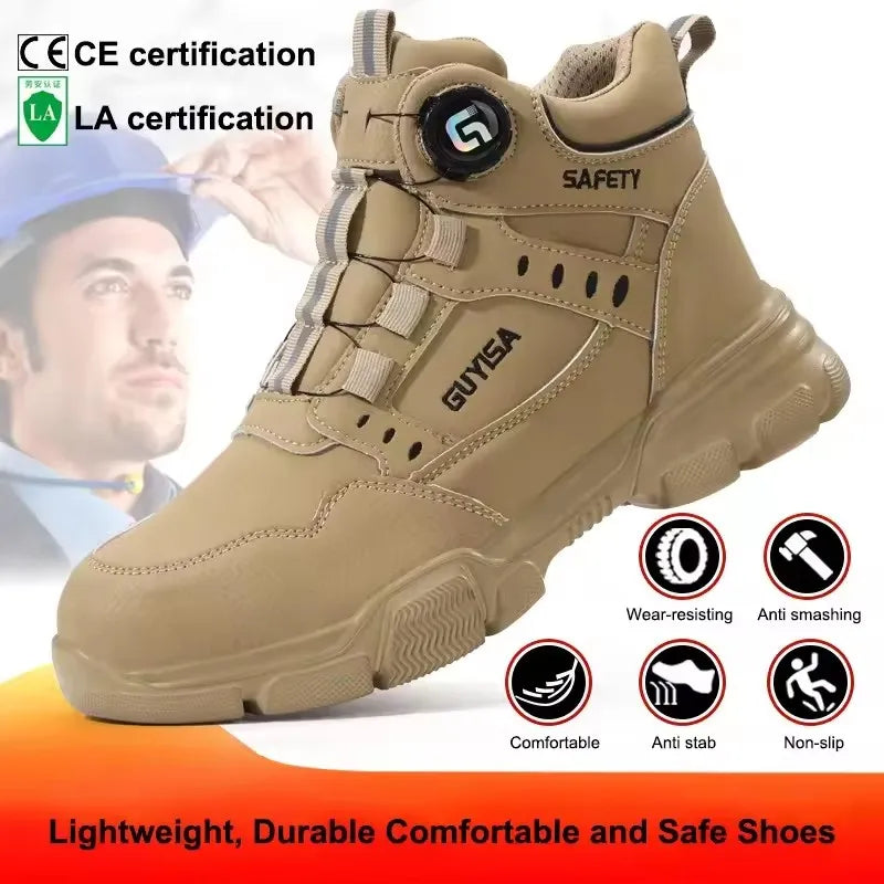 Robuste Damen Schutzschuhe mit zuverlässigem Zehenschutz und Drehverschluss. Ideal für anspruchsvolle Arbeitsumgebungen.