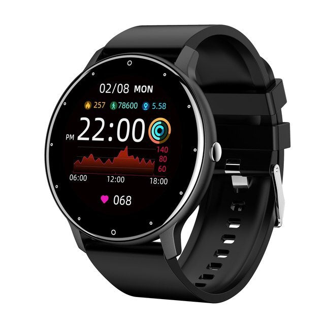 Elegante, ultradünne Digitaluhr mit Smartwatch-Funktionen & Benachrichtigungen für Anrufe/Nachrichten.