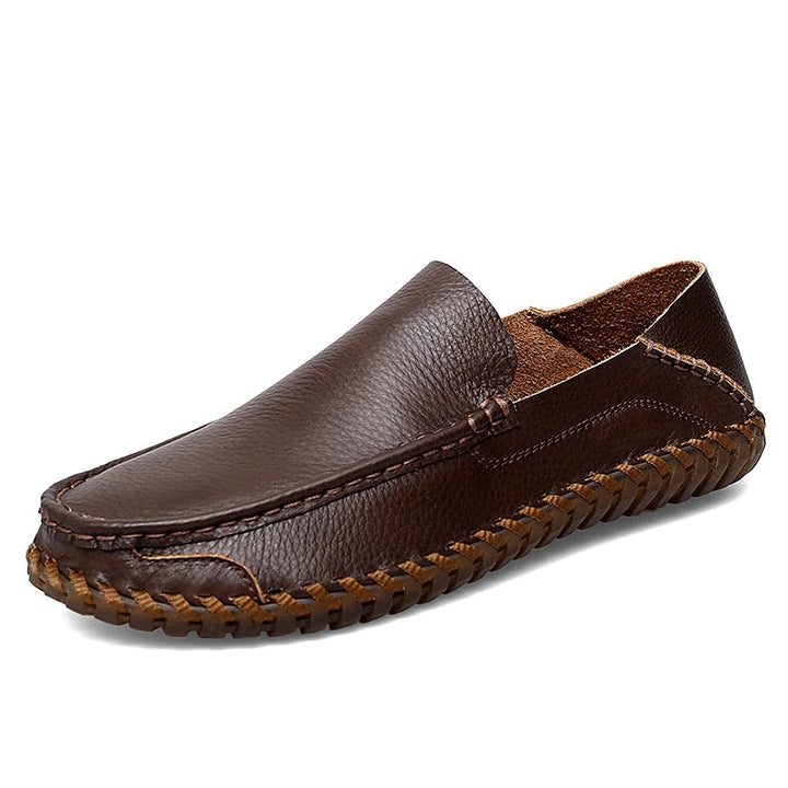 Ultrabequeme Herren Slip-Ons; handgenähte Slipper für höchsten Komfort den ganzen Tag.