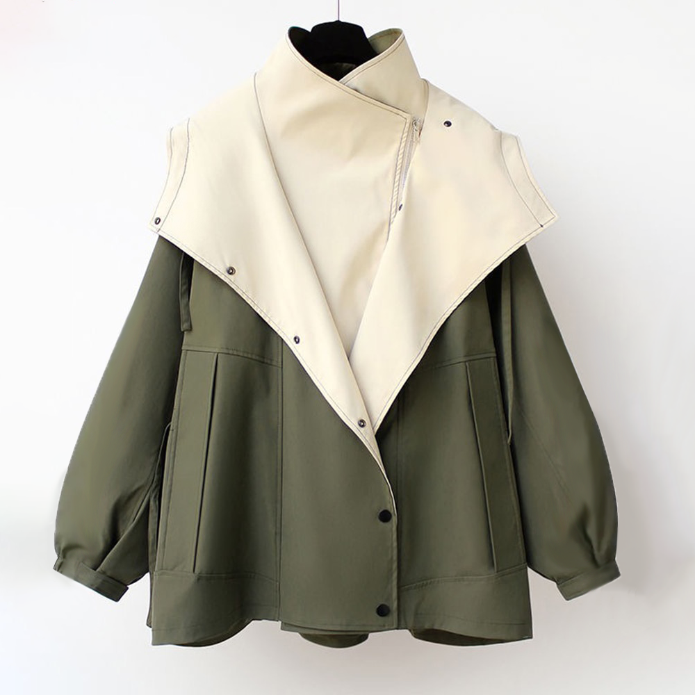 Modische Damen Outdoorjacke mit Reißverschluss, ideal für Übergang und Aktivitäten.