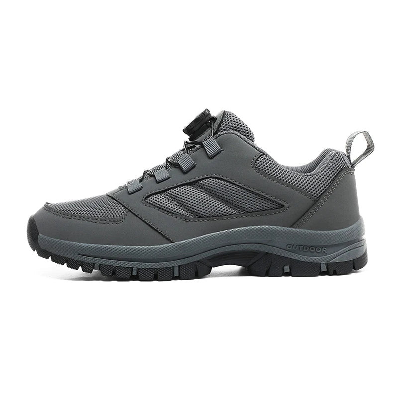 Komfortable Herren Wanderschuhe mit Drehverschluss, rutschfest und ideal für alle Outdoor-Aktivitäten.
