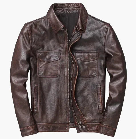Herren Bikerjacke in Schwarz, Slim Fit. Vielseitige Übergangsjacke im Motorradstil für Freizeit, Alltag und Outfit.