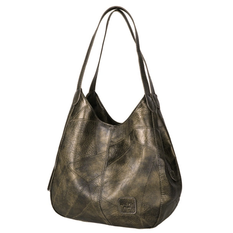 Geräumige Damen PU Schultertasche, stilvoll & vielseitig für jede Gelegenheit.