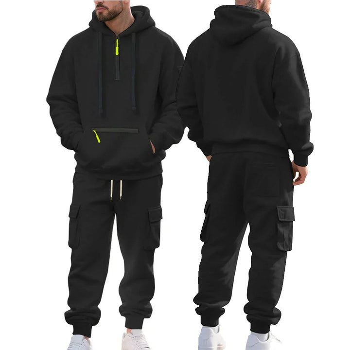 Komplettes Danon Herren-Winterset: Hoodie und Jogginghose. Eine stilvolle und warme Wahl für kalte Tage.