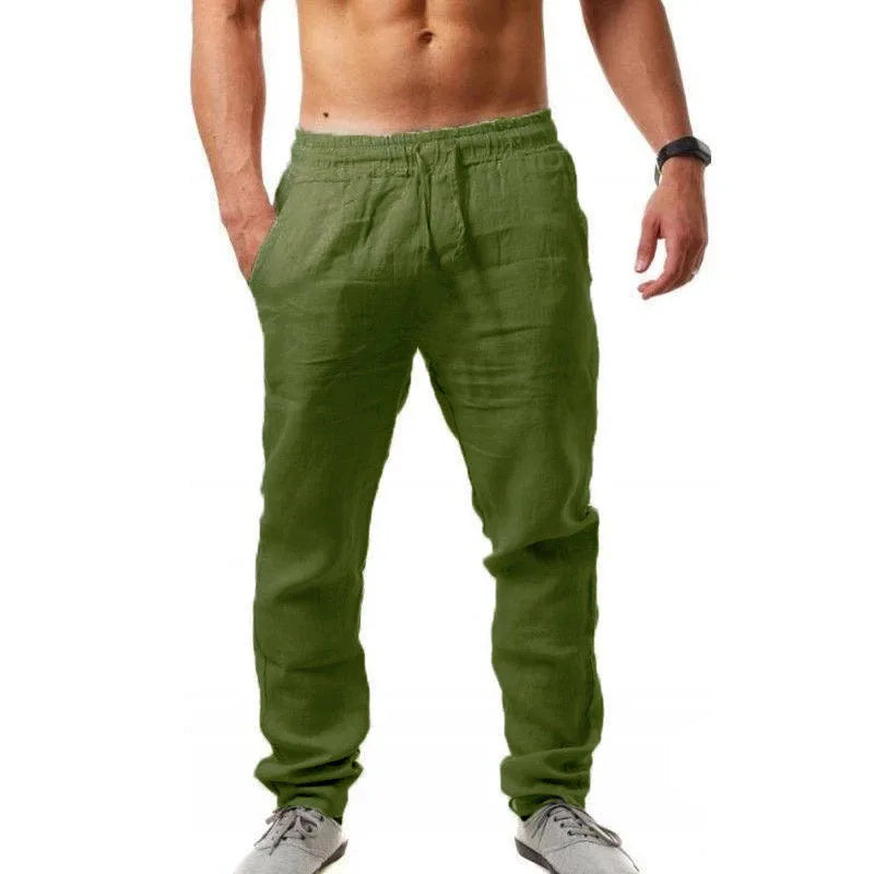 Leichte Herren Freizeithose, elastisch & bequem, ideal für Frühling, Sommer & Alltag.