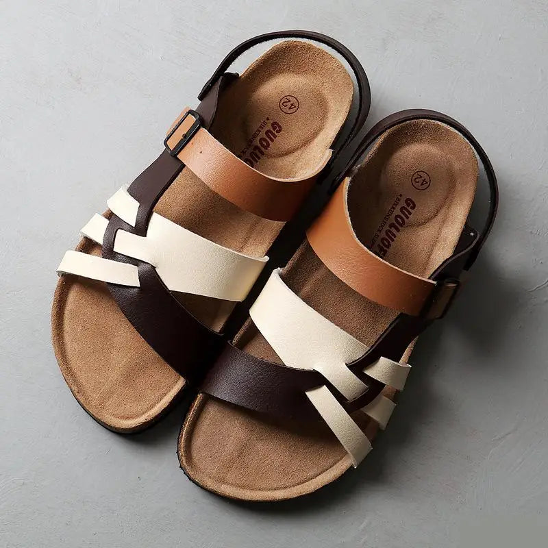 Bequeme orthopädische Damensandalen für ganztägigen Komfort, stilvoll und unterstützend.