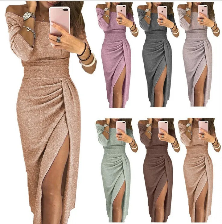 Figurbetontes Damen Etuikleid mit Glitzer für glamouröse Abende und besondere Anlässe.