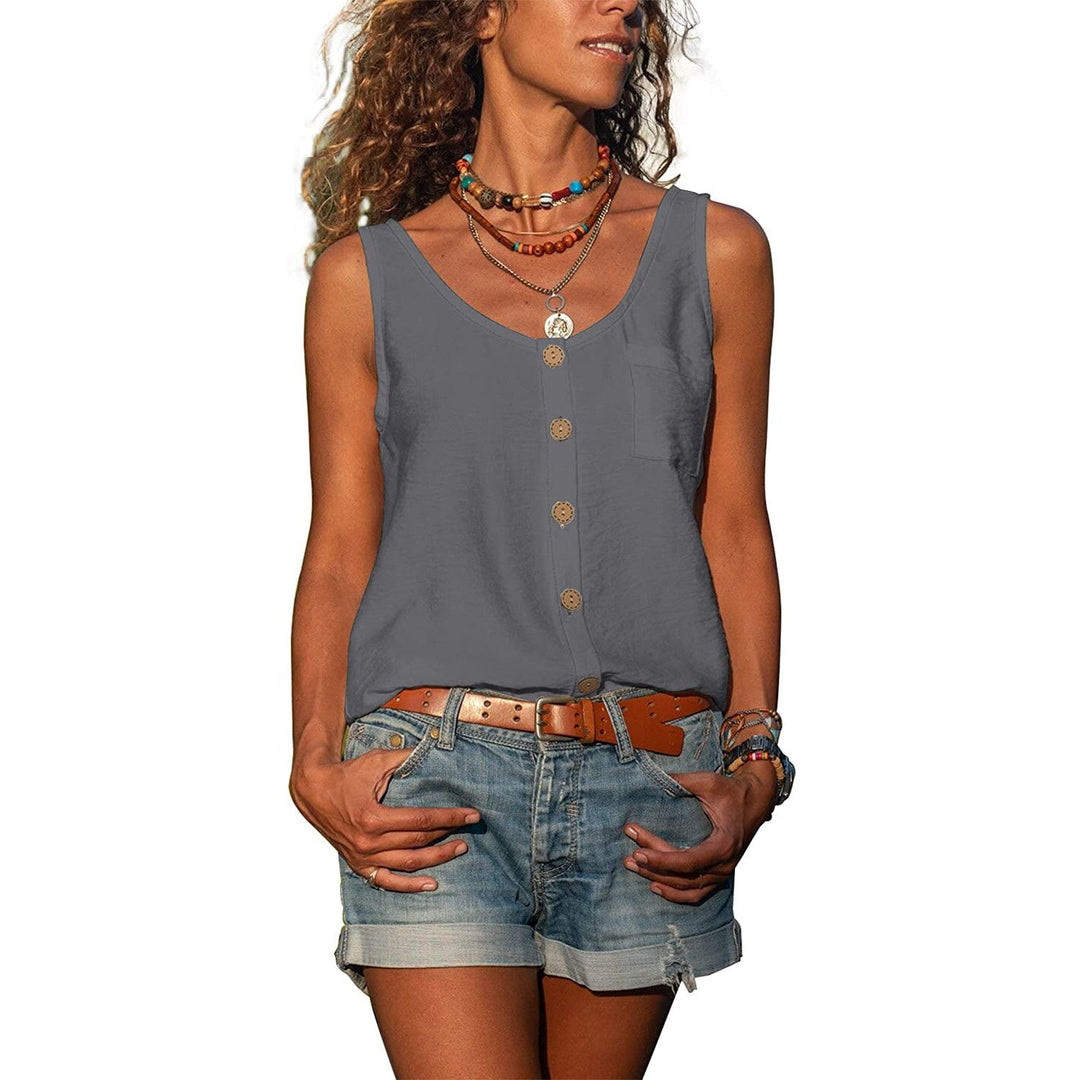 Damen Tanktop, elegant & ärmellos, perfekt für Sommer & Freizeit. Schlichtes, tailliertes Design.