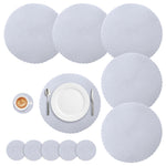 geflochtenes silbernes Set