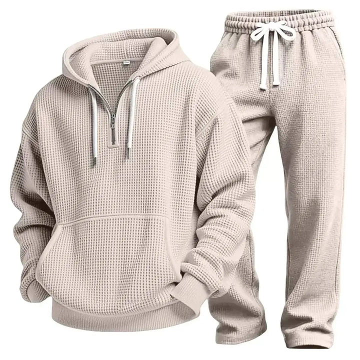 Herren Freizeit Sweatshirt Set mit Jogginghose. Bequemer, lockerer Sportanzug für Alltag, Reisen und Sport.